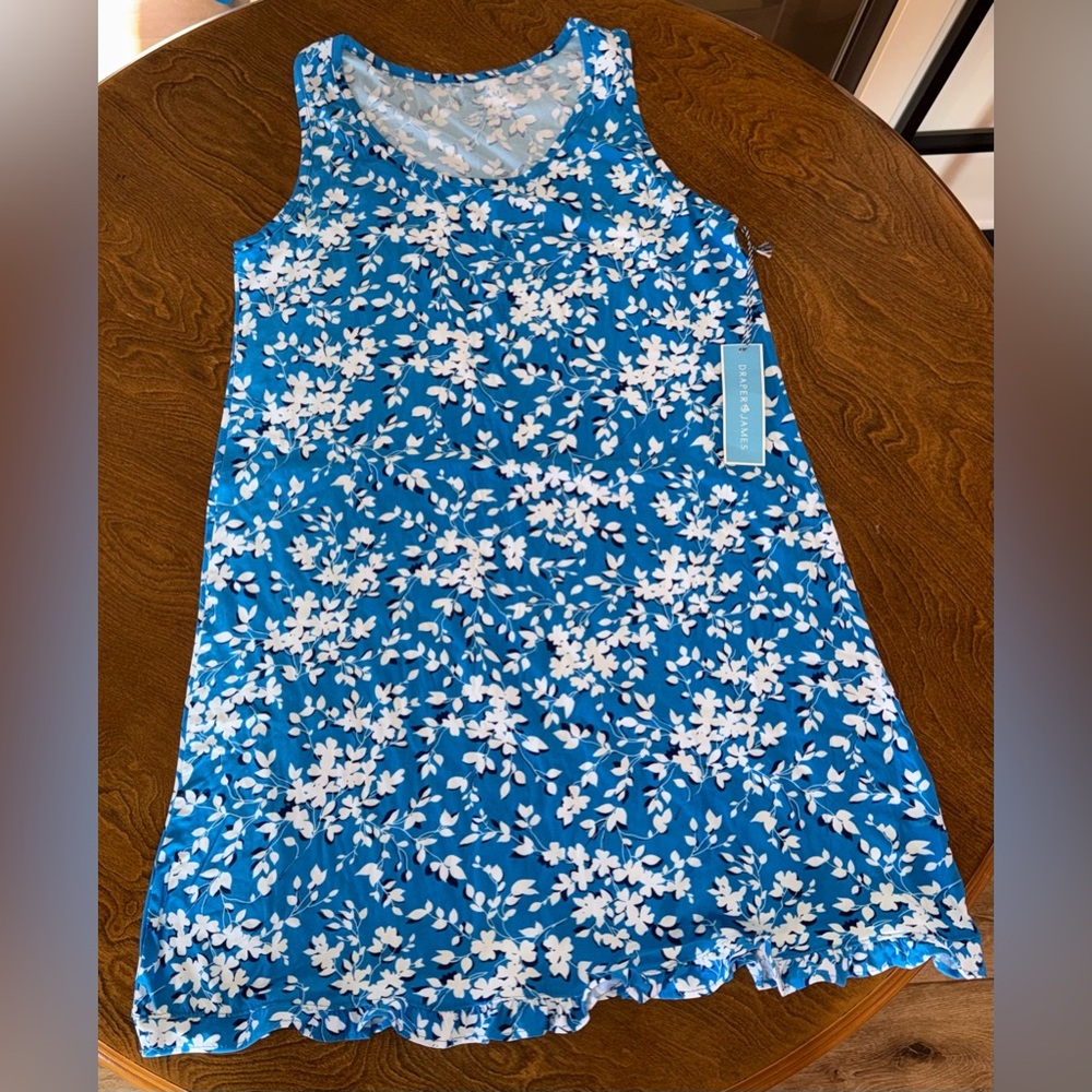 Draper James Dress size S/M blue/white BNWT